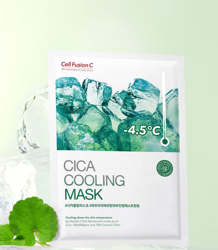 Cell Fusion C - Cica Cooling Mask Set, 27g x 5 sheets, 340 g, 8809694622558