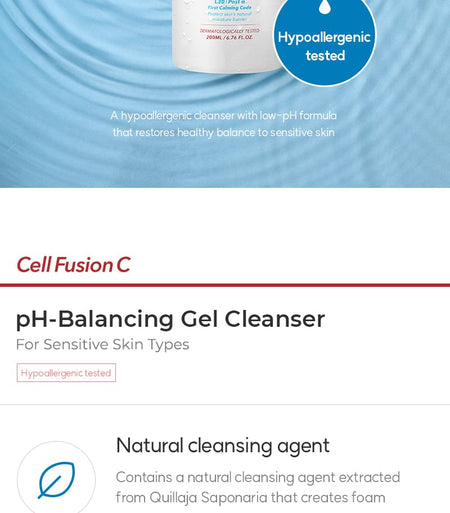 Cell Fusion C - pH-Balancing Gel Cleanser, 200ml, 500 g, 8809086209688