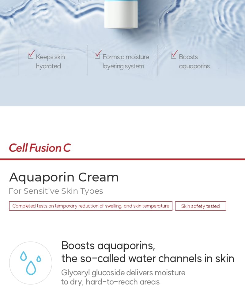 Cell Fusion C - Aquaporin Cream, 60ml, 150 g, 8809086209596