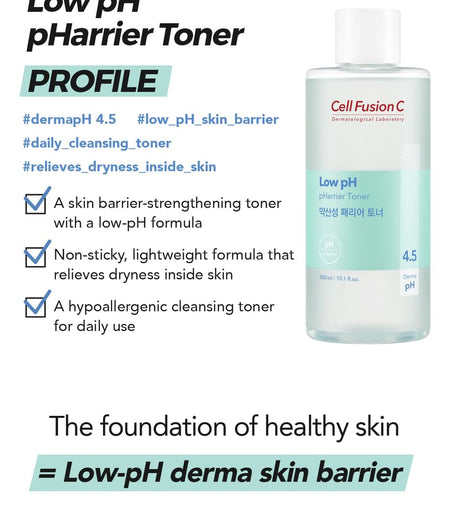 Cell Fusion C - Low pH pHarrier Toner, 300ml, 600 g, 8809694621261