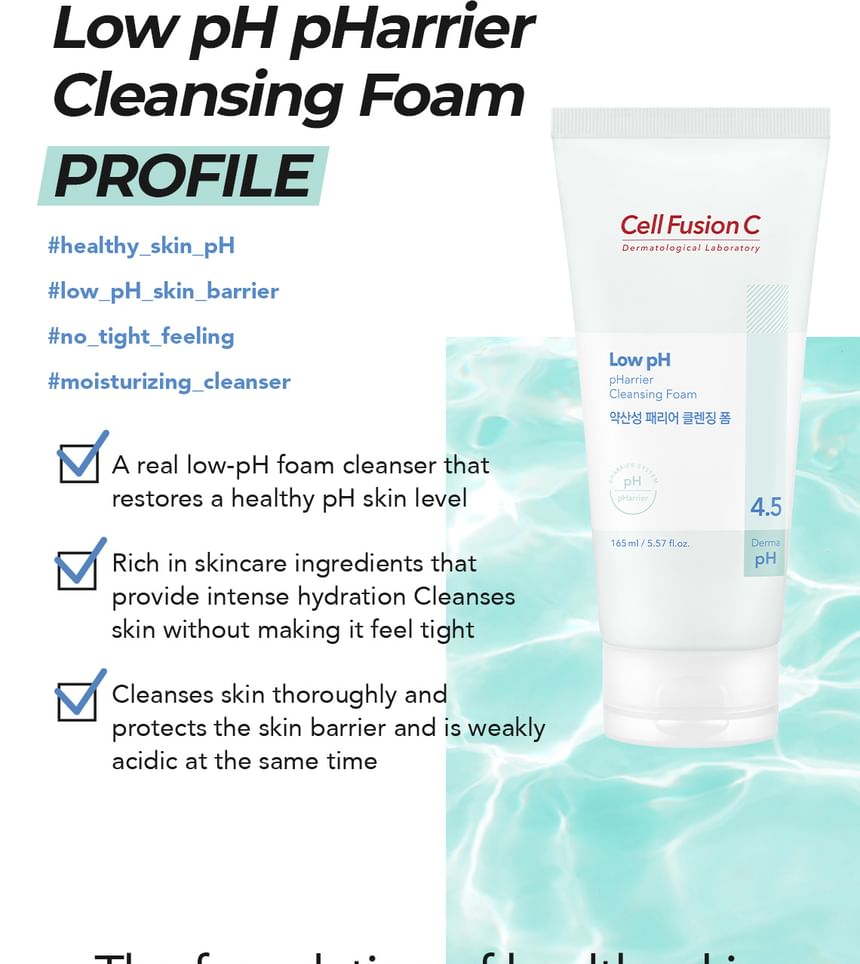 Cell Fusion C - Low pH pHarrier Cleansing Foam, 165ml, 420 g, 8809694621650
