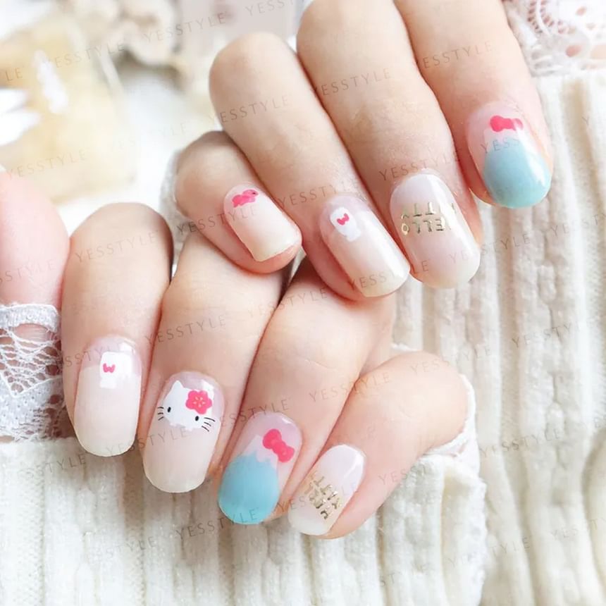 Lunacaca - Sanrio Hello Kitty Fuji Sky Nail Art Stickers, 24 pcs, 50 g, 4892023003001