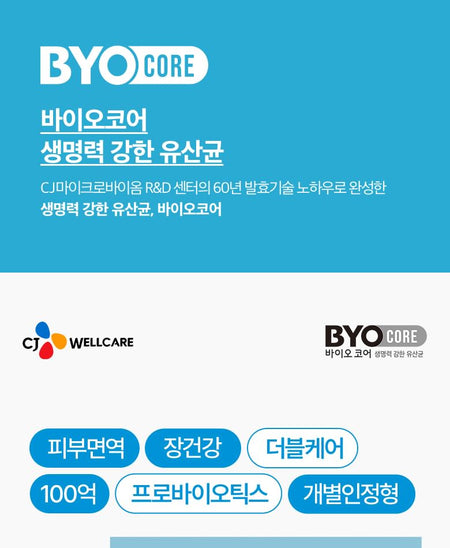 CJwellcare - BYOCORE Skin Immunity Probiotics, 2g x 30 sticks, 60 g, 8801007903125
