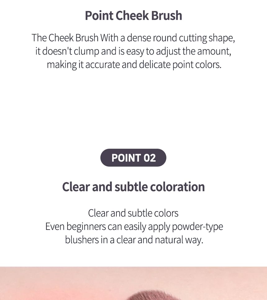 2aN - Blur Fit Easy Brush Cheek, 1 pc, 50 g, 8809689210357
