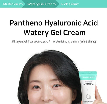 Nella - Haa Yan Noon Pantheno Hyaluronic Acid Watery Gel Cream, 55ml, 140 g, 