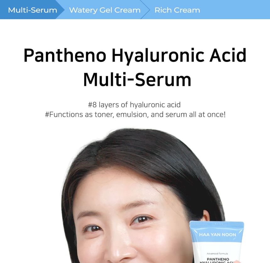 Nella - Haa Yan Noon Pantheno Hyaluronic Acid Multi-Serum, 100ml, 250 g, 