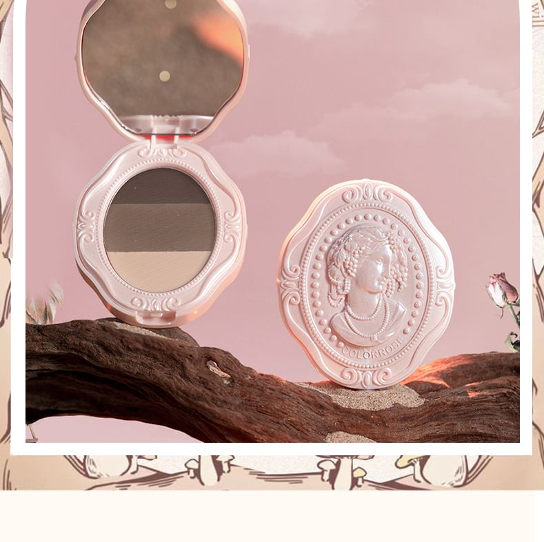 COLORROSE - Western Antique Embossed Tri-Color Eyebrow Powder, CR790# Eyebrow Powder - 4.5g, 55 g, 6973411954757