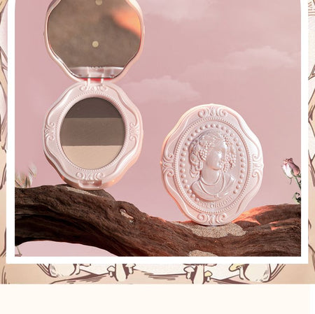 COLORROSE - Western Antique Embossed Tri-Color Eyebrow Powder, CR790# Eyebrow Powder - 4.5g, 55 g, 6973411954757