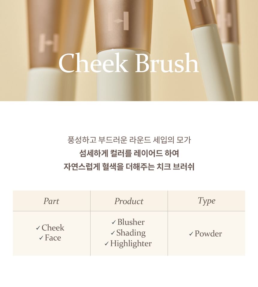 hince - Cheek Brush, 1 pc, 50 g, 8809642483262
