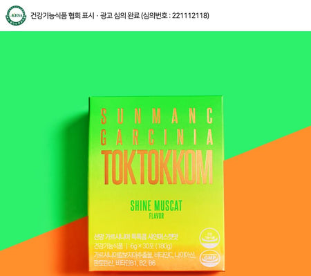 SUNMANC - Garcinia Toktokkom Shine Muscat Flavor, 6g x 30 sticks, 220 g, 8809898200002