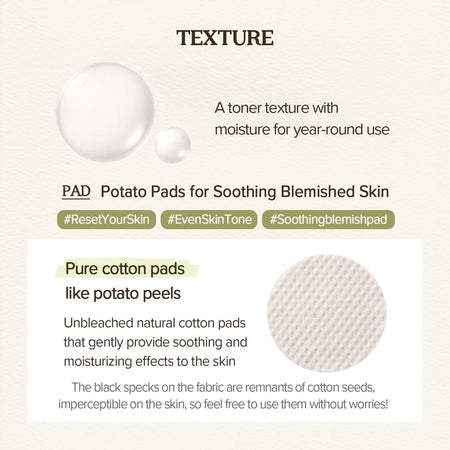 SKINFOOD - Potato Madecassoside Soothing Pad, 60 patches, 408 g, 8809032676014