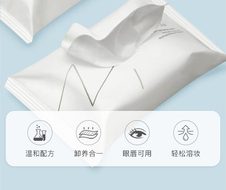 MENOW - Avocado Makeup Remover Wipes (30 pcs), 30pcs / pack, 100 g, 6976763160227