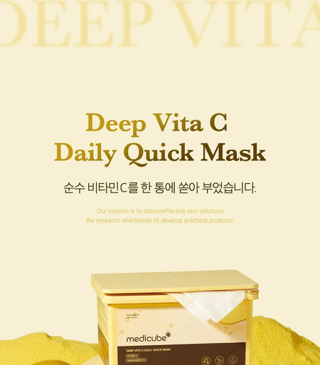 medicube - Deep Vita C Daily Quick Mask, 30 sheets, 520 g, 8809982769941