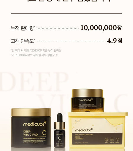 medicube - Deep Vita C Daily Quick Mask, 30 sheets, 520 g, 8809982769941