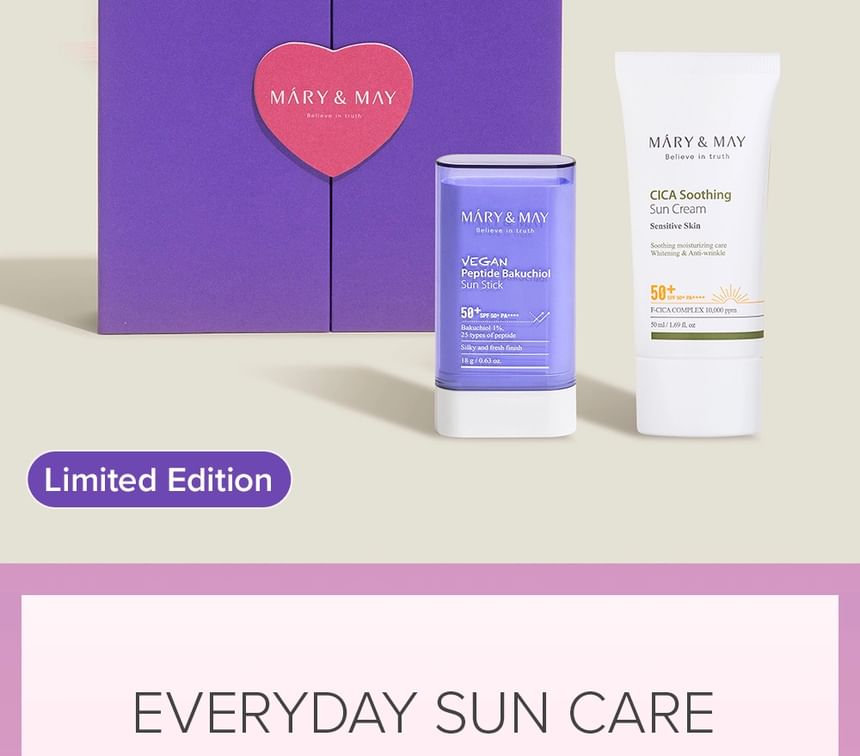 Mary&May - Vegan Sun Care Duo Set, 2 pcs, 381 g, 8809670682675