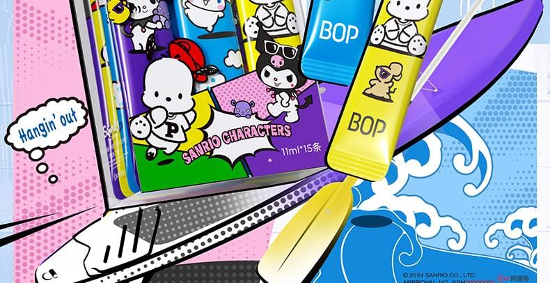 BOP - Probiotics Freshen Mouthwash Sanrio Limited Edition, Sanrio Mixed Fruit Flavor - (11ml x 15pcs), 221 g, 6972682694843