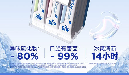 BOP - Theaflavin Refreshing Mouthwash, Mixed Tea Flavor (11ml x 20pcs), 250 g, 6972682692955