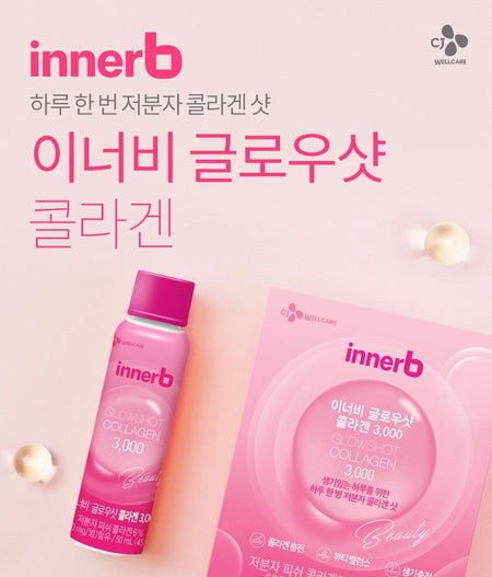 CJwellcare - innerb Glow Shot Collagen 3000, 50ml x 6 bottles, 442 g, 8801007841410