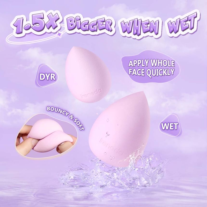 IRENEDA - Flawless Face Makeup Blender Beauty Sponge, PP03# - 1pc, 15 g, 6941845813834