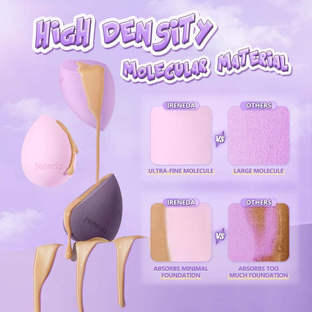 IRENEDA - Flawless Face Makeup Blender Beauty Sponge, PP03# - 1pc, 15 g, 6941845813834
