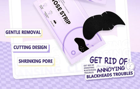 IRENEDA - Deep Cleansing Bamboo Charcoal Absorption Blackhead Nose Strip (10pcs), BK01# (10pcs), 30 g, 