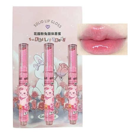 Gege Bear - Set of 3: Heart Shaped Lip Gloss (1-3), #Lip Gless Set (1-3), 80 g, 6974191896732