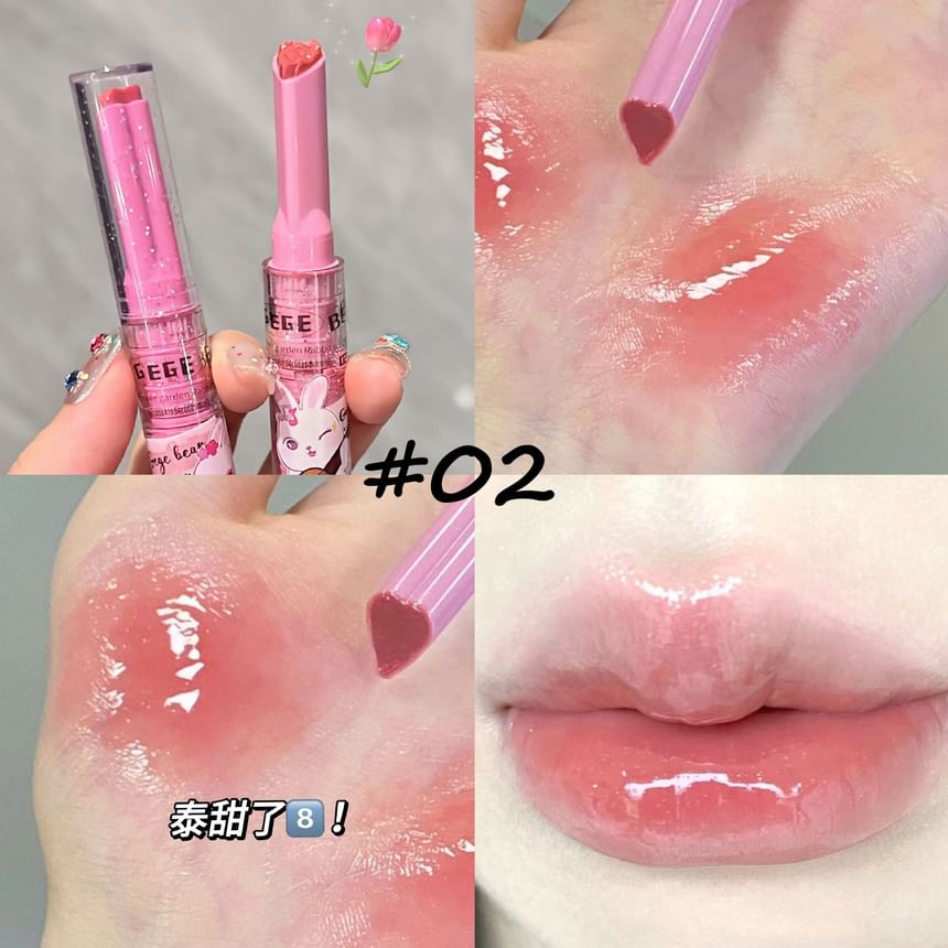 Gege Bear - Set of 3: Heart Shaped Lip Gloss (1-3), #Lip Gless Set (1-3), 80 g, 6974191896732