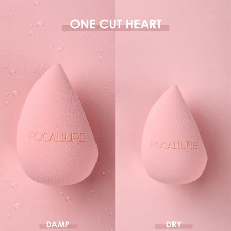 FOCALLURE - Match Max Make Up Sponge - One Cut Heart, #06 Soft Pink  - 1pc, 10 g, 6941845824472