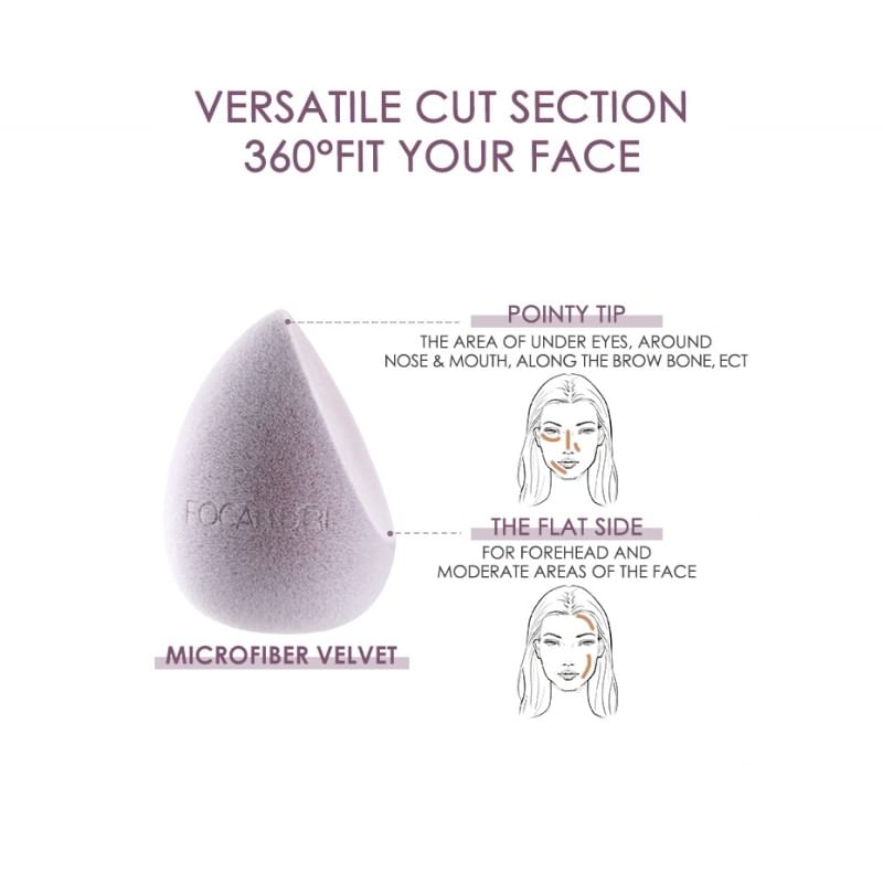 FOCALLURE - Match Max Make Up Sponge - Microfiber Velvet, #07 Velvet - 1pc, 11 g, 6941845824496