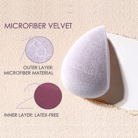 FOCALLURE - Match Max Make Up Sponge - Microfiber Velvet, #07 Velvet - 1pc, 11 g, 6941845824496