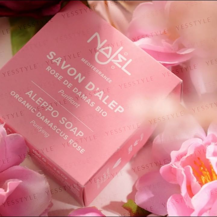 Najel - Aleppo Soap with Organic Damascus Rose, 100g, 120 g, 3760061220058