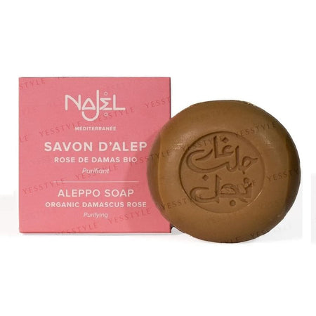 Najel - Aleppo Soap with Organic Damascus Rose, 100g, 120 g, 3760061220058