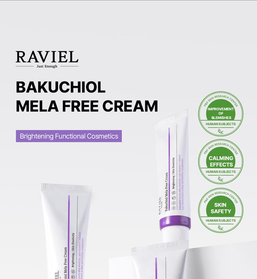 RAVIEL - Bakuchiol Mela Free Cream, 50ml, 70 g, 8809831100802