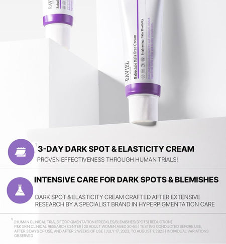 RAVIEL - Bakuchiol Mela Free Cream, 50ml, 70 g, 8809831100802