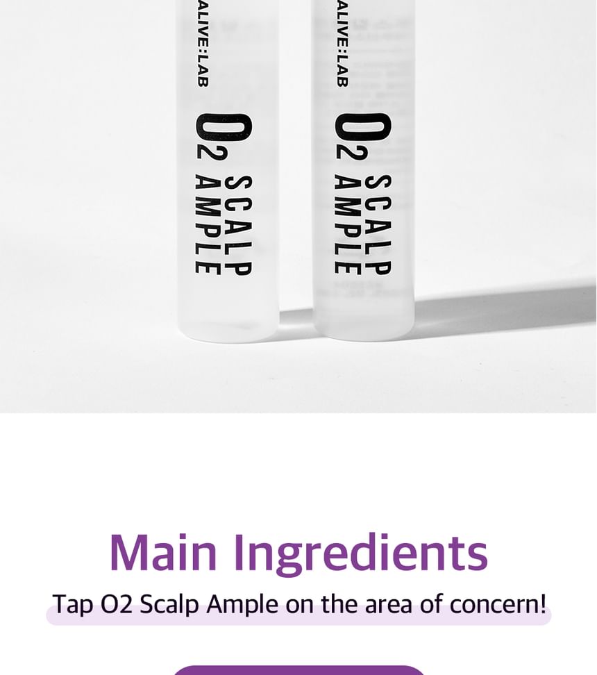 ALIVE:LAB - O2 Scalp Ample, 25ml x 2pcs, 76 g, 8809083974541