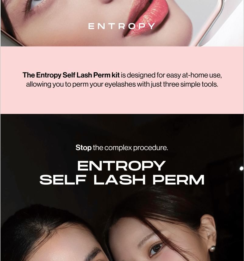 ENTROPY - Self Lash Perm Set, 1 set, 50 g, 8809908690243