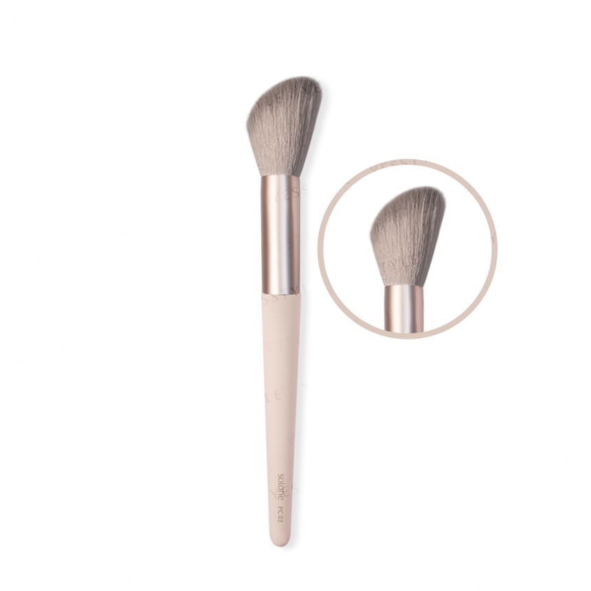Solone - Exquisite Makeup Brush Peach Cream Series Contour Brush, PC03, 70 g, 4713737513335