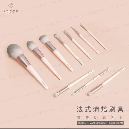 Solone - Exquisite Makeup Brush Peach Cream Series Blending Brush, PC10, 30 g, 4713737051332