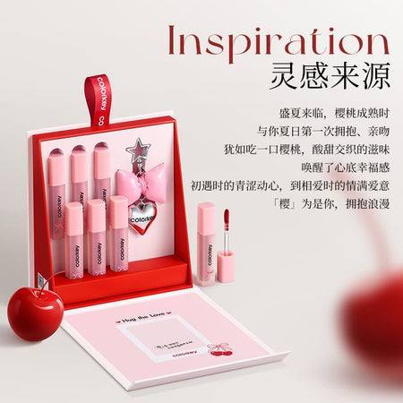 COLORKEY - Hug the Love Series Mini Lip Tint Gift Box, #Mini Lip Tint Gift Box - 6pcs, 315 g, 6975326788014