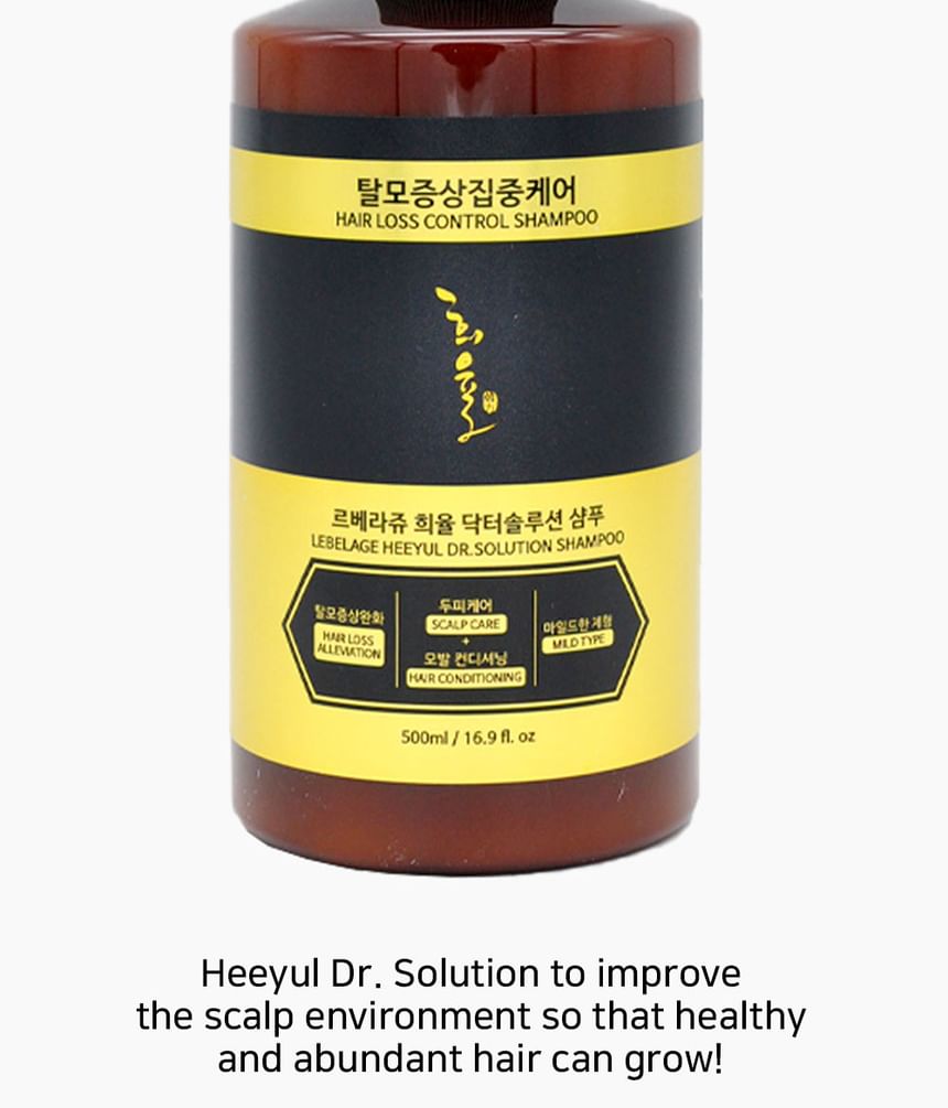 LEBELAGE - Heeyul Dr.Solution Shampoo, 500ml, 644 g, 8809423911762