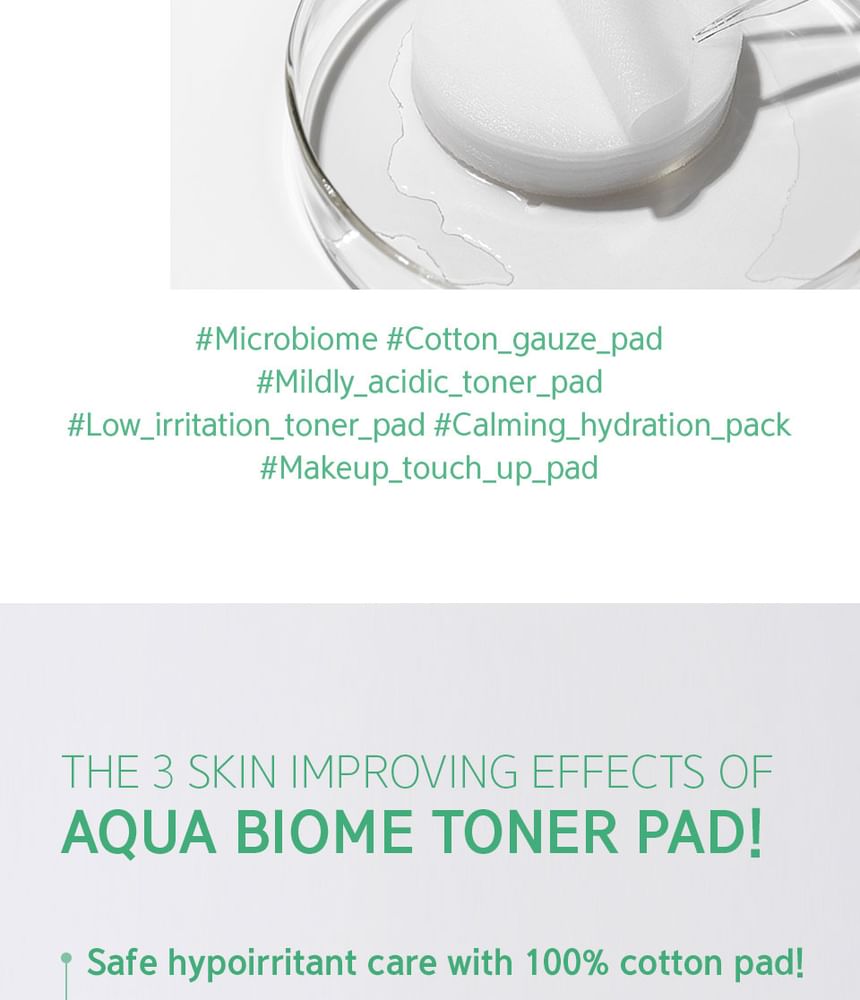 FATION - Aqua Biome Toner Pad, 170ml x 80 pads, 312 g, 8806011815570