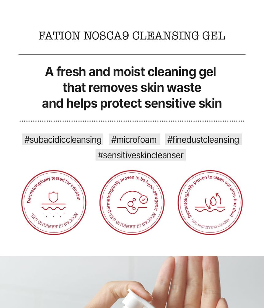 FATION - Nosca9 Cleansing Gel, 200ml, 270 g, 8806011816591