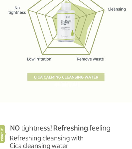 Sweeteen - Cica Calming Cleansing Water, 500ml, 580 g, 8809706230245