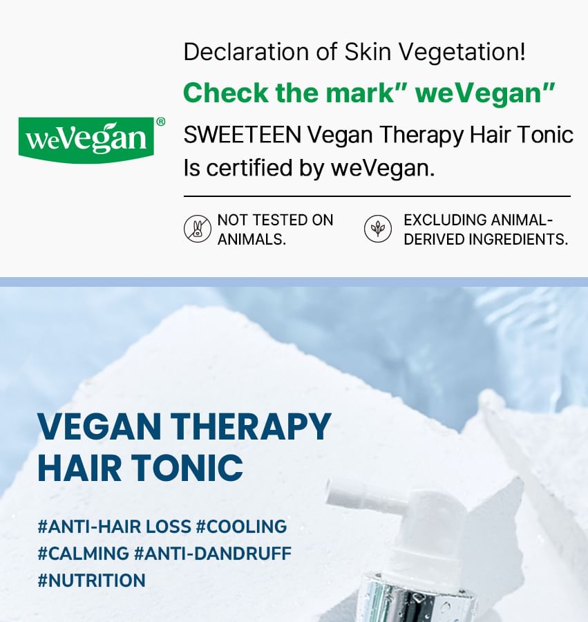 Sweeteen - Vegan Therapy Hair Tonic, 100ml, 250 g, 8809706230252