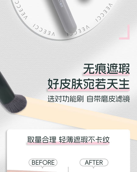 VEECCI - Invisible Concealer Brush, Concealer Brush - 1pc, 16 g, 6931354006490