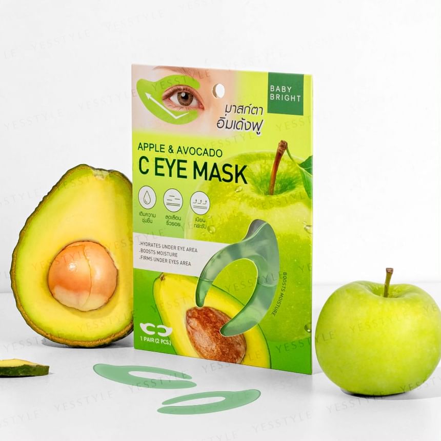 Baby Bright - Apple & Avocado C Eye Mask, 1 pair, 30 g, 8858842054826