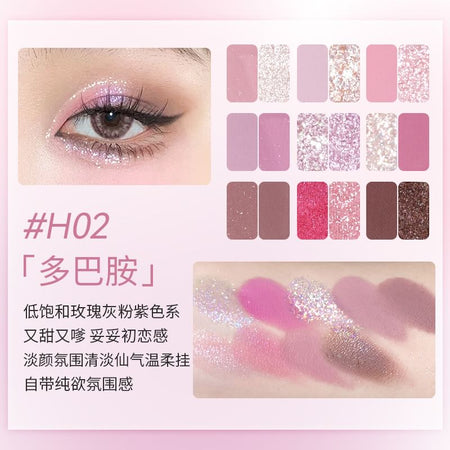 HOLD LIVE - Rose Bunny 18 Color Eyeshadow Palette - 02, #H02- 12.6g, 131 g, 6955416234317