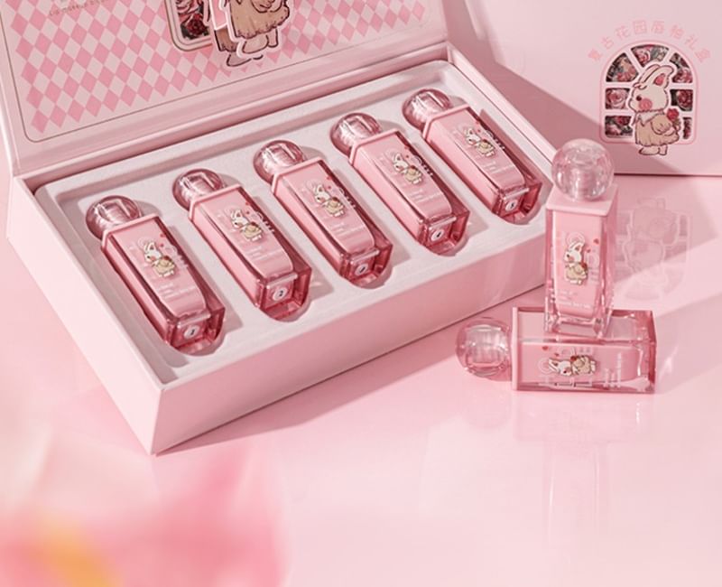 HOLD LIVE - Vintage Garden Lip Glaze Set, #Lip Glaze - 5pcs, 350 g, 6976447660968
