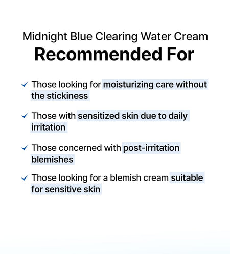 Dear, Klairs - Midnight Blue Clearing Water Cream Mini, 20g, 45 g, 8809572893025