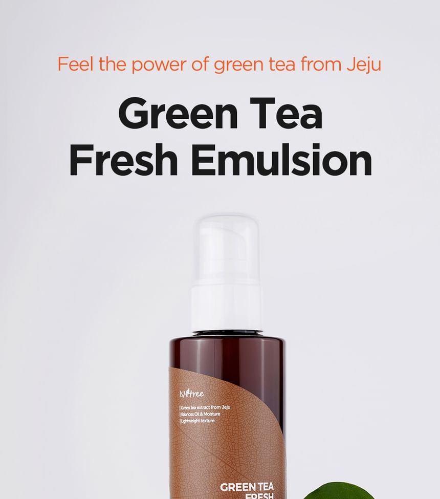 Isntree - Green Tea Fresh Emulsion 120ml, New Version - 120ml, 162 g, 8809541190254